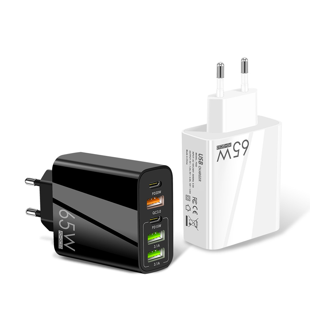 65W Adapter za brzo punjenje s više priključaka - Univerzalno i praktično!