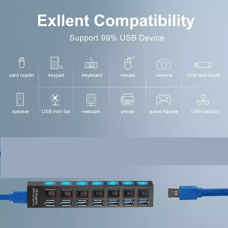 USB Hub sa 7 porta