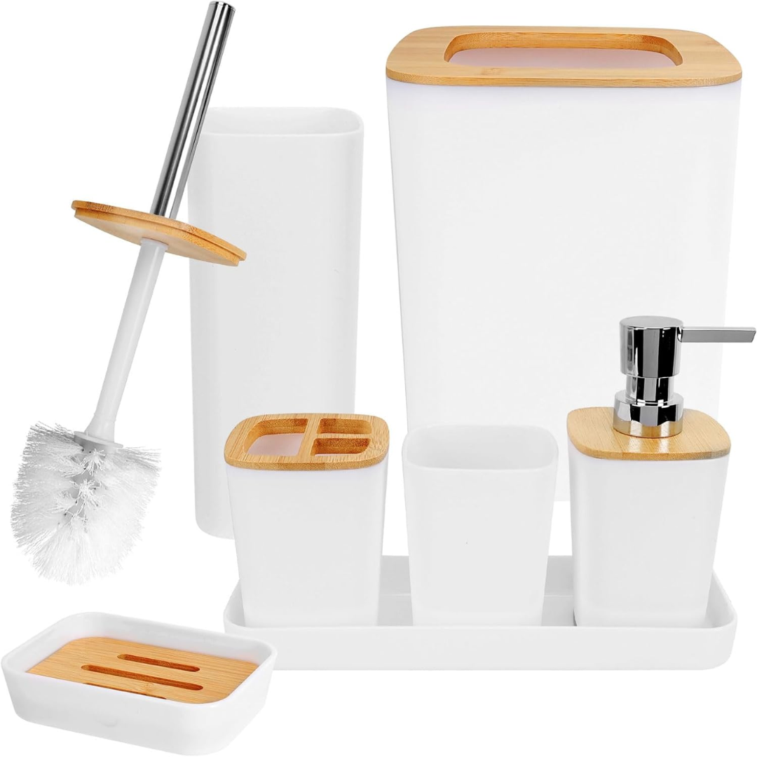 Set kupaonske galanterije – 6 elemenata u modernoj crnoj boji