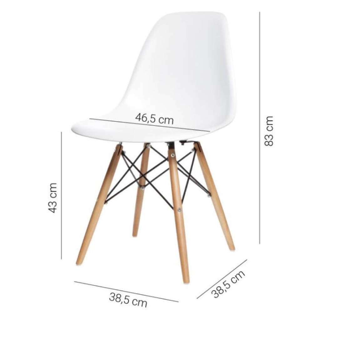 Blagovaonski set – Stol Milano + 4 stolice Viva Home