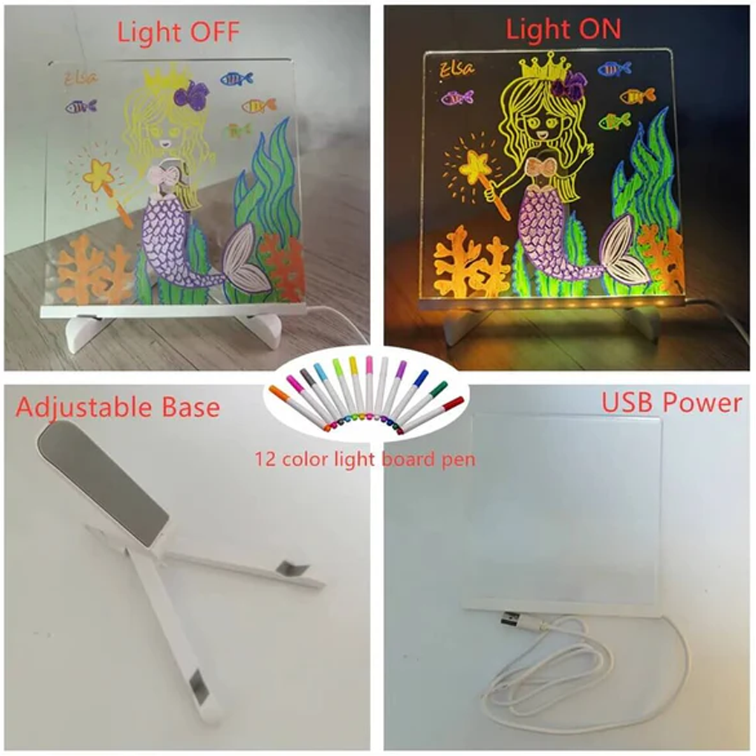 LED Ploča za Bilješke u Boji