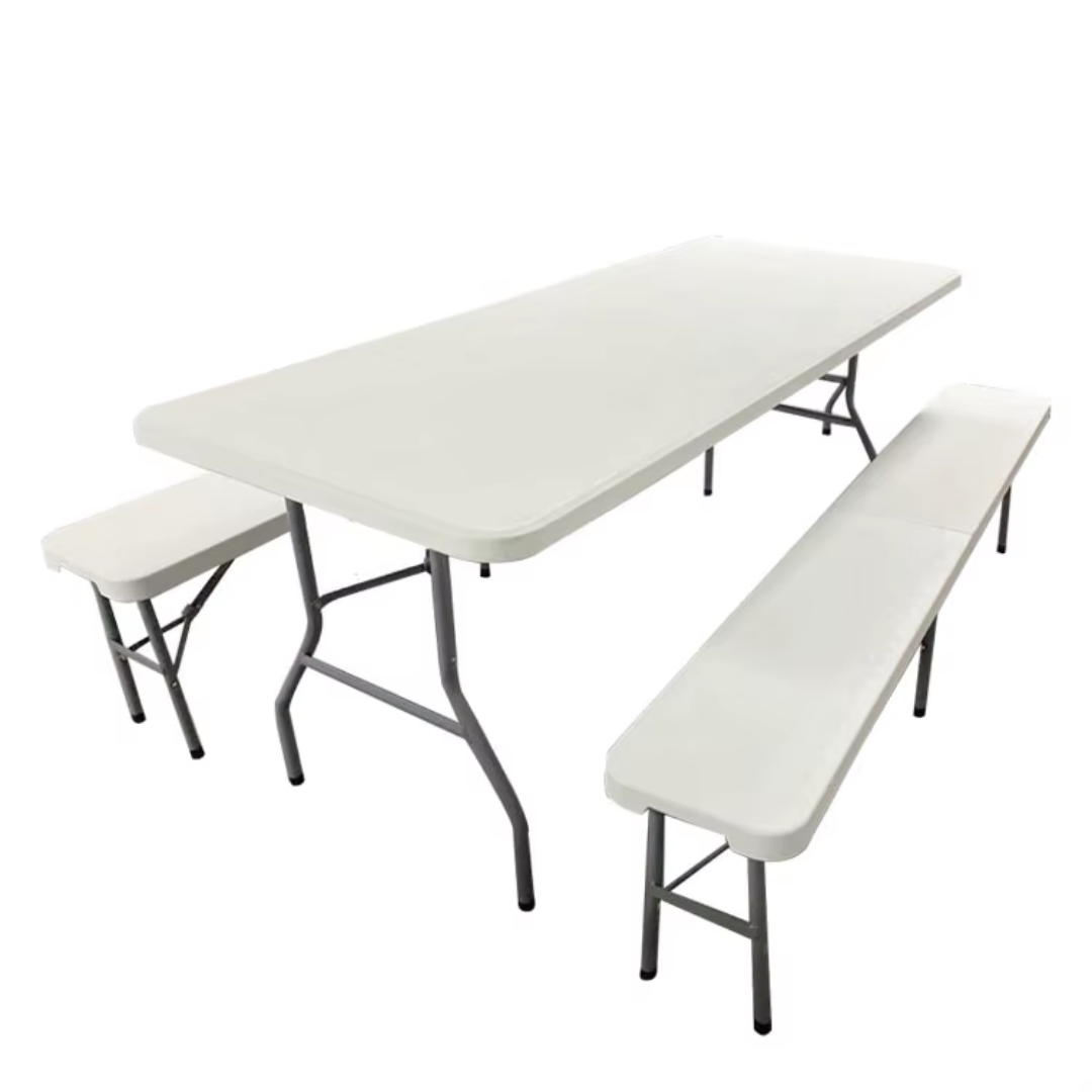 Sklopivi pivski set 180 cm – stol i 2 klupe