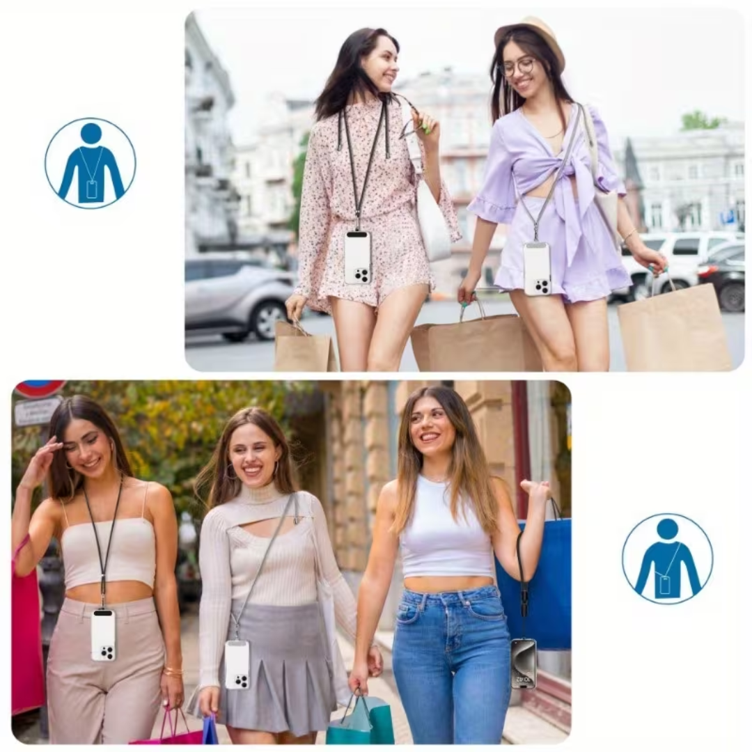 Podesiva trakica za mobitel oko vrata i preko ramena