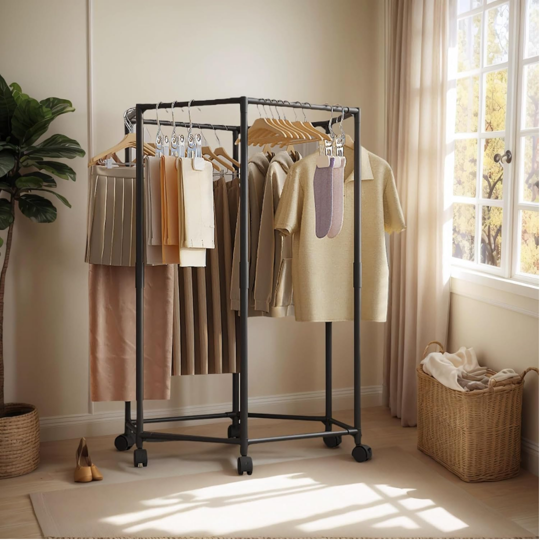 Rotirajući stalak za odjeću sa kotačićima – 360°