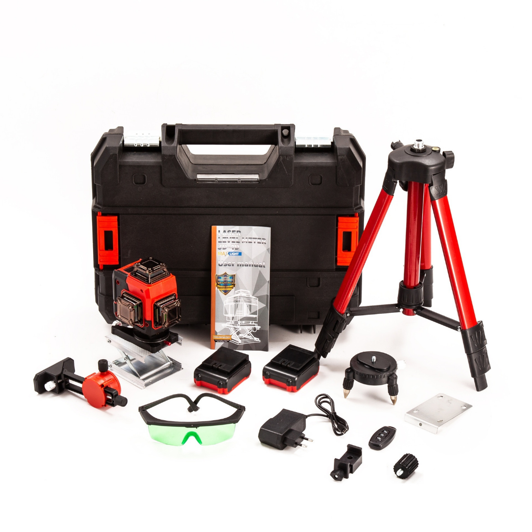 Laserski nivelir 4 × 360° – 16 linija – crveni