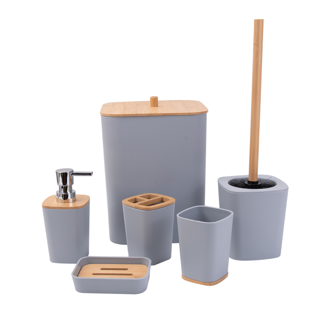 Set kupaonske galanterije – 6 elemenata u modernoj crnoj boji