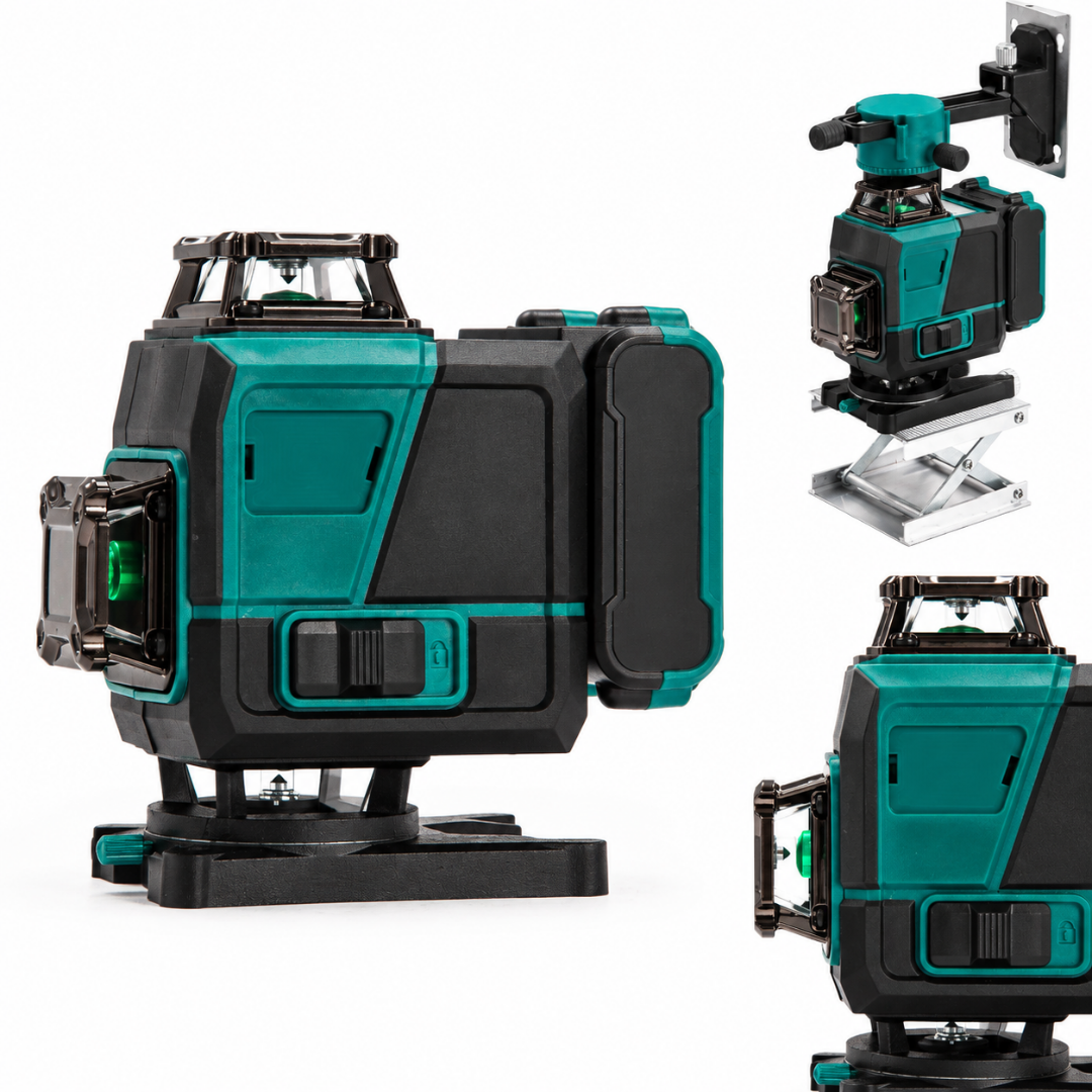 Laserski nivelir 4 × 360° – 16 linija – zeleni