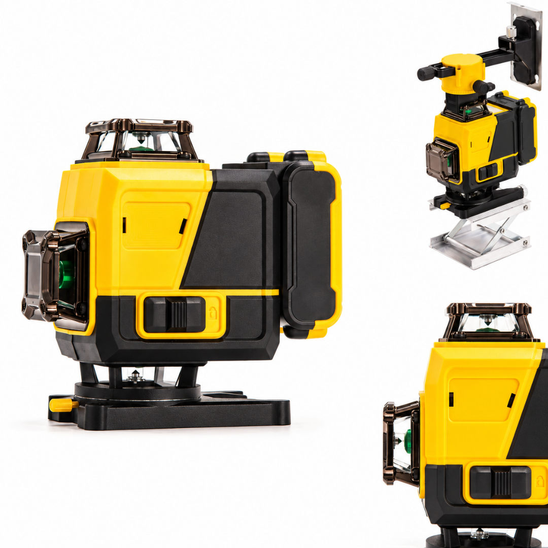 Laserski nivelir 4 × 360° – 16 linija – žuti